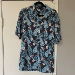 Men's Bad Birdie Tropical Floral Shirt L